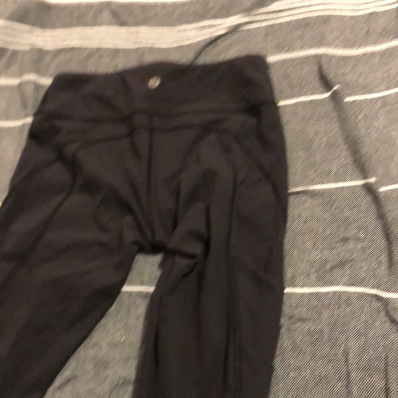 Black lululemon capris - Picture 2 of 2